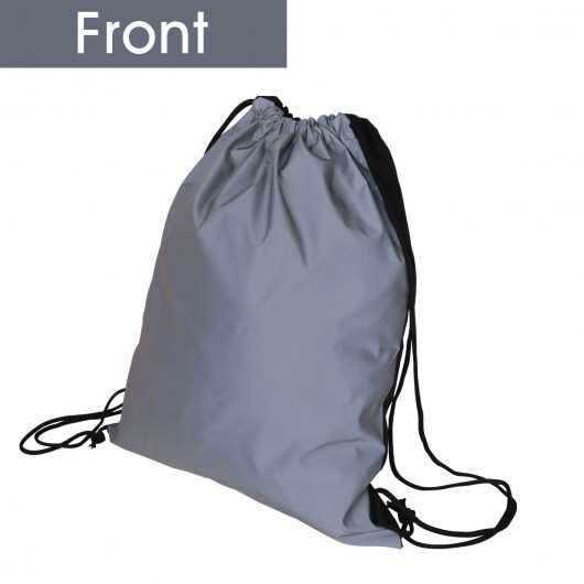 Reflective Drawstring Backpacks Angle